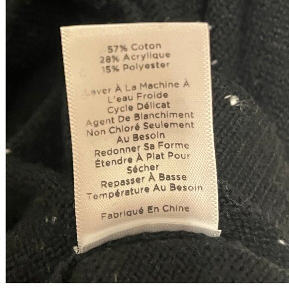 Talbots Cowl Neck Black Sweater Midi Dress Button LP Petite Casual Office - Picture 7 of 8